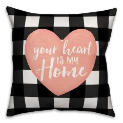 Your Heart is My Home Throw Pillow