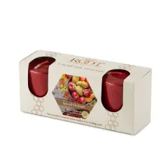 Root Candles Scented 20 Hour Beeswax Blend Votive Candles Gift Box Spiced Orchard