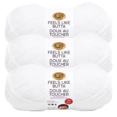 3 Pack Lion Brand&reg; Feels Like Butta&trade; Yarn White