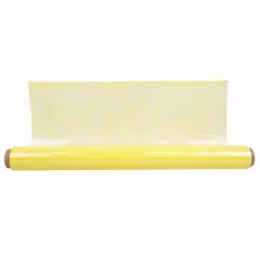 JAM Paper Victorian Lace Floral Cello Bouquet Wrap, 20" x 100ft. Yellow