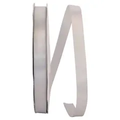 JAM Paper 5/8" x 100yd. Satin Single Face Ribbon Silver
