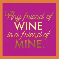 JAM Paper Any Friend of Wine Cocktail Napkins, 32ct.