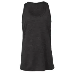 BELLA+CANVAS&reg; Youth Flowy Racerback Tank Dark Grey Heather
