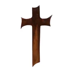 Brown Teak Wood Eclectic Style Wall Decor 20" x 10" x 1"