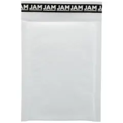 JAM Paper 6" x 8.5" White Kraft Bubble Lite Padded Mailers, 25ct.