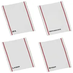 DII&reg; Assorted Beer Pub Print Dishtowel (Set of 4)