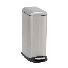 Household Essentials 5 gal. Slim Stainless Steel Trash Can