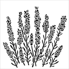 The Crafter's Workshop Lavender Stencil, 12" x 12"
