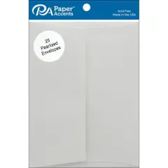 PA Paper&trade; Accents 4.38" x 5.75" Pearlized Envelope, 25ct. Peal