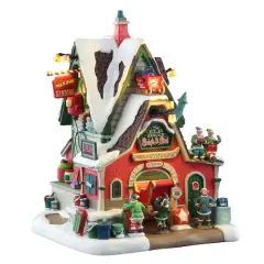 Lemax&reg; Santa's Wonderland The Elf Service Sleigh & Sled Repair