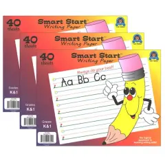Teacher Created Resources Smart Start&trade; K-1 Writing Paper, 3 Packs of 40