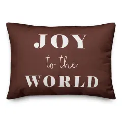 Joy To The World 14x20 Throw Pillow