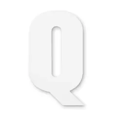 13" White MDF Uppercase Letter by Make Market&reg; Q