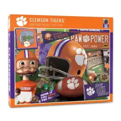 College Team Retro Series 500 Piece Puzzle Clemson Tigers