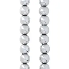 Silver Hematite Round Beads, 10mm by Bead Landing&trade;