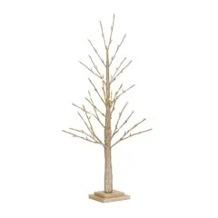 3ft. Pre-Lit Gold Twig Artificial Christmas Tree, Warm White LED Lights