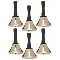Ashley Productions&reg; 4" Steel Hand Bell, Pack of 6