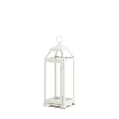 16" Country White Open Top Lantern