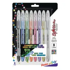 Pentel&reg; Sparkle Pop&trade; Metallic 8 Color Gel Pen Set