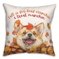 Fall Corgi 18" x 18" Indoor / Outdoor Pillow