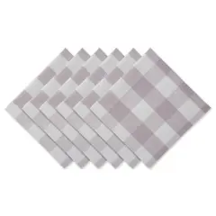 DII&reg; Buffalo Check Oversized Napkin, 6ct. Dusty Lilac/White