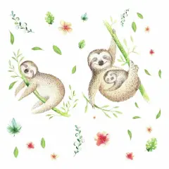 RoomMates Lazy Sloth Peel & Stick Giant Wall Decals