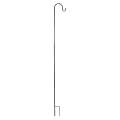 84" Black Metal Shepherd's Hook Garden Stake