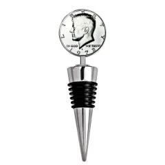 Proof JFK Half Dollar Coin Wine Stopper