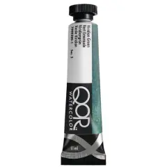 QoR&trade; Watercolor Tube, 11mL Viridian Green