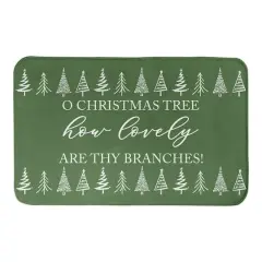 Designs Direct O Christmas Tree 34" x 21" Bath Mat