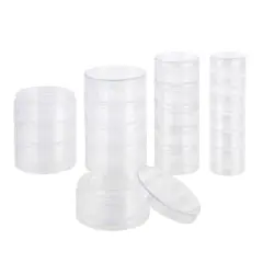 Clear Round Bead Storage Stack Set by Bead Landing&trade;