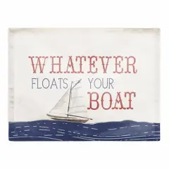 18" Whatever Floats Your Boat Poly Twill Placemat