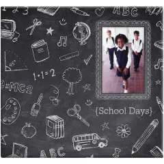 MBI&reg; Chalkboard Chalk Design Post Bound Photo Album