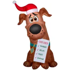 3.5ft. Airblown&reg; Inflatable Christmas SCOOB! with Gift List