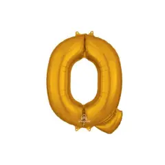 32" Gold Letter Foil Balloon Q