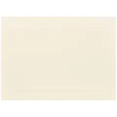 JAM Paper 5" x 6" Ivory Panel Blank Flat Note Cards