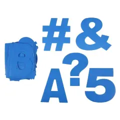 4" Blue Project Letters, Numbers & Characters by B2C&trade;