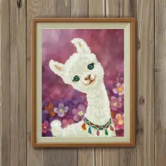 Diamond Dotz&reg; Lulu Llama Diamond Painting Kit