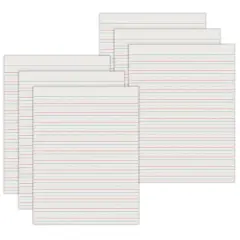 Pacon&reg; 8.5" x 11" Skip-A-Line Short Ruled Newsprint Handwriting Paper, 3 Packs of 500 Sheets