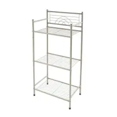 Bath Bliss Satin Nickel Bronze 3-Tier Storage Shelf