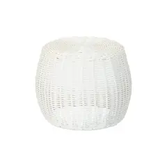 Household Essentials 10" Wide White Woven Pedestal