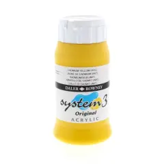 Daler-Rowney&reg; Original System 3 Acrylic, 500mL 620 Cadmium Yellow Hue