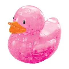 3D Crystal Puzzle - Rubber Duck (Pink)