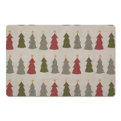 Cream Tree Pattern Floor Mat