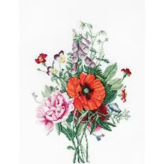 Luca-S Bouquet of Flowers Counted Cross Stitch Kit