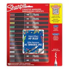 Sharpie&reg; 12 Color Brush Tip Creative Markers