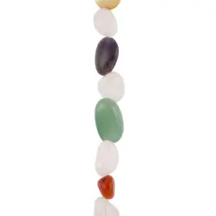 Multicolored Stone Irregular Oval Bead Mix by Bead Landing&trade;