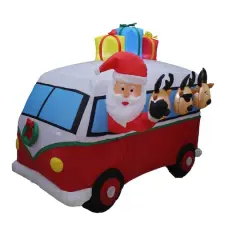 7ft. Inflatable Christmas Vintage Van