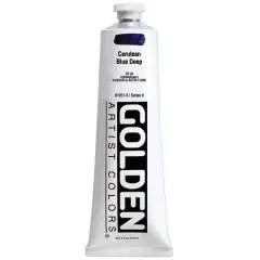 Golden&reg; Heavy Body Acrylic Paint, 5oz. 1051 Cerulean Blue Deep