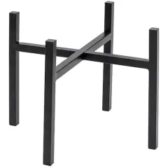 Sorbus 14" Black Mid Century Style Plant Stand